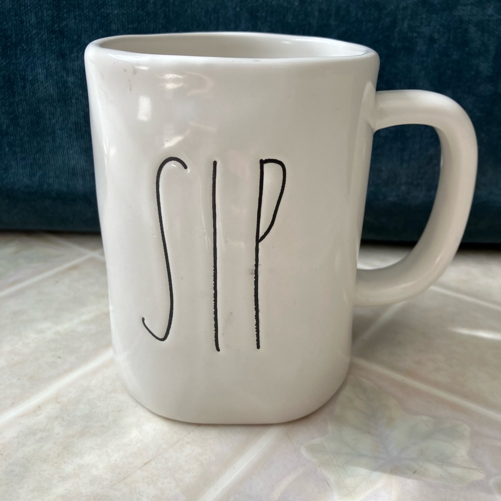 Original Rae‎ Dunn Sip White Artisan Pottery Mug